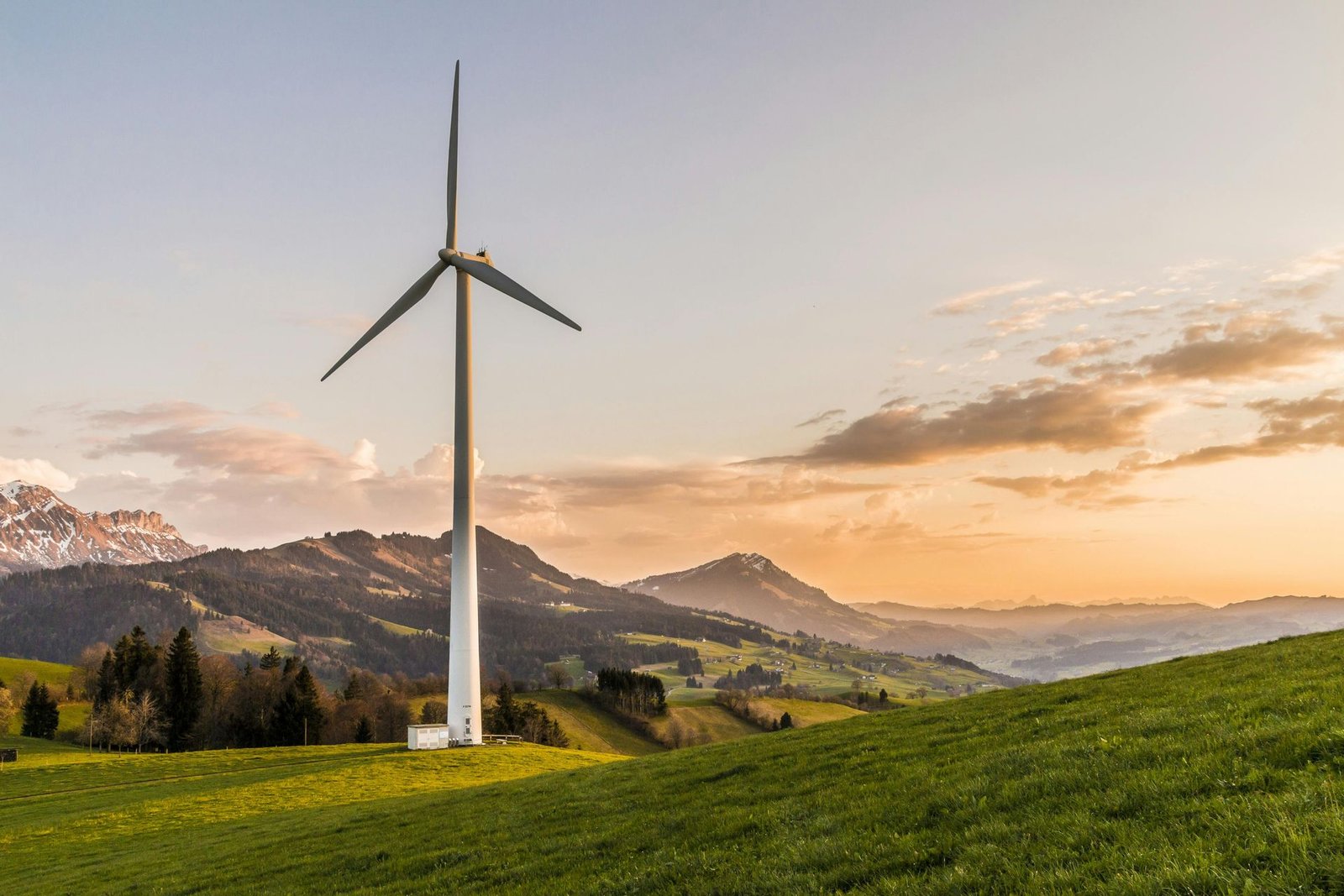 wind turbine at the coast in the UK